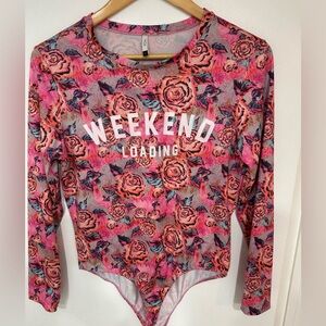 Weekend Loading Floral Bodysuit